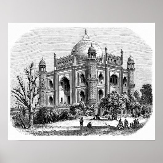 Safdarjung's tomb poster (Voorkant)