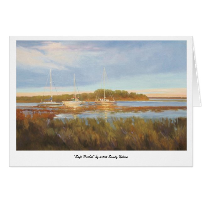 "Safe Harbour" van kunstenaar Sandy Nelson (Voorkant Horizontaal)