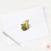 Safe Leprechauns Gold Ronde Sticker (Envelop)