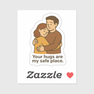 Safe Place Knuffelpaar Sticker