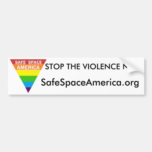 Safe Space America Bumpersticker (Voorkant)