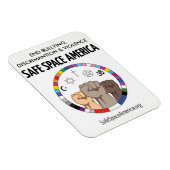 Safe Space America Magnet Magneet (Rechterzijde)