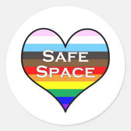 Safe Space Classic Round Sticker