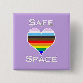 Safe Space Pinback-Button Vierkante Button 5,1 Cm