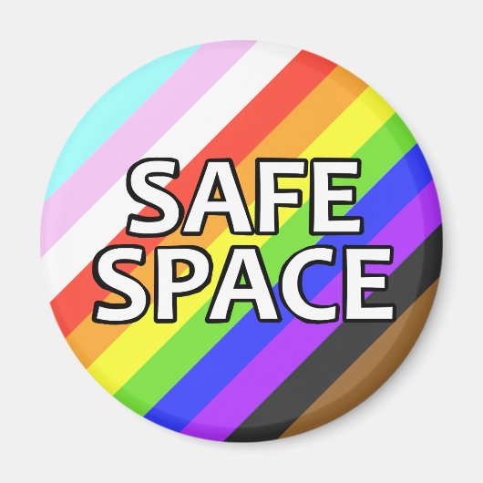 Safe Space Pride koelkastmagneet Magneet (Voorkant)