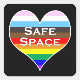 Safe Space Square Sticker