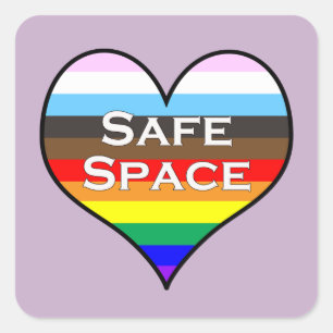 Safe Space Square Sticker