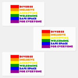 Safe Space Sticker LGBTQ+ sticker