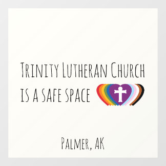 Safe Space Window Cling  Raamsticker