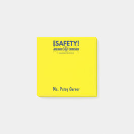 Safety Award Note