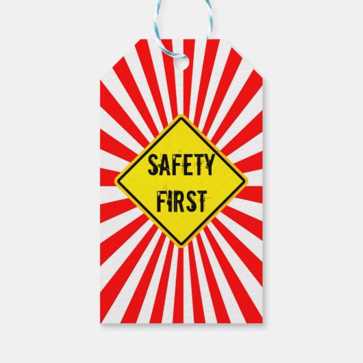 safety first cadeaulabel (Achterkant)