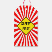 safety first cadeaulabel (Achterkant)
