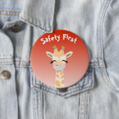 Safety First Giraffe Animal Cute Ronde Button 4,0 Cm (In situ)