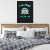Safety First in AI: een creatief manifest Canvas Afdruk (Insitu (Slaapkamer))