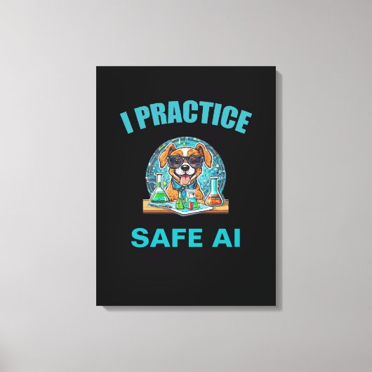 Safety First in AI: een creatief manifest Canvas Afdruk (Voorkant)