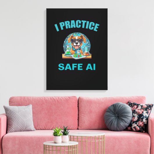 Safety First in AI: een creatief manifest Canvas Afdruk (Insitu (Woonkamer))