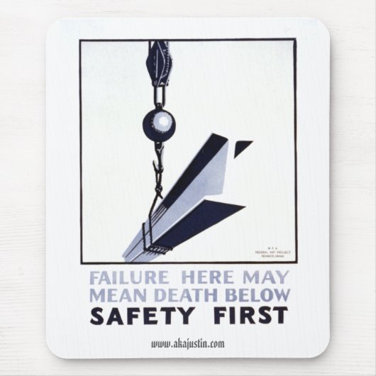 Safety First Mousepad Muismat (Voorkant)