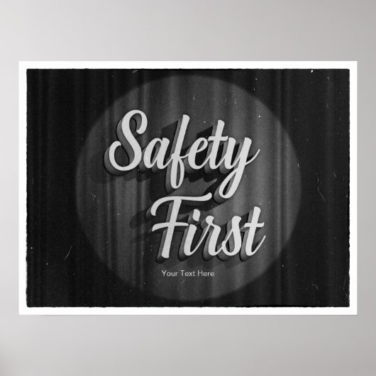 Safety First Old Movie Poster (Voorkant)