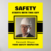 Safety Inspector Yellow & Black Workplace foto