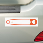 Safety Pin Bumpersticker (Op auto)