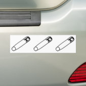 Safety Pin Bumpersticker (Op auto)