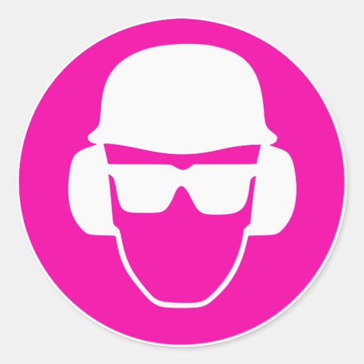 #SafetyGirl-merkartikelen Ronde Sticker (Voorkant)