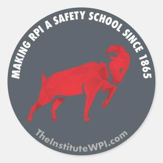 SafetySchool Ronde Sticker (Voorkant)