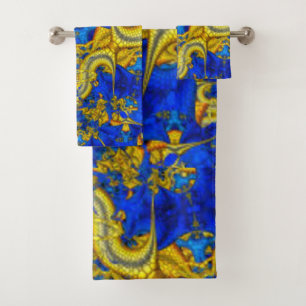 Saffier Blauwe Serpentine Avatar Bad Handdoek