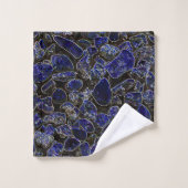 Saffier Blauwe Stenen met Glow Bad Handdoek (Wasdoekje)
