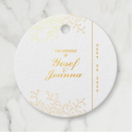 Saffier Huwelijk Bedankjes Labels