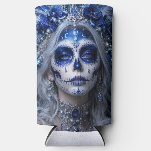 Saffier Maan Calavera – Blauwe Hemel  (Voorkant)