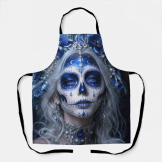 Saffier Maan Calavera – Blauwe Hemel Schort