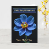 Saffier Moederdag kaart (Gele Bloem)