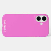Saffier roze kleur naam Case-Mate iPhone case (Achterkant (horizontaal))