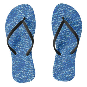 Saffier Schubpatroon Slanke Band Slippers Teenslippers