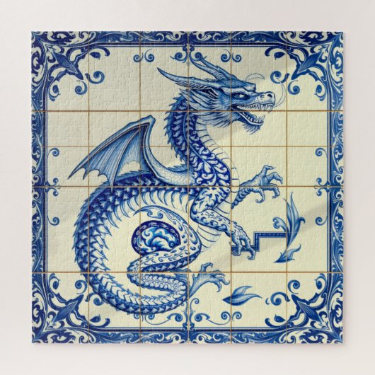 saffier slangen draak puzzel (Verticaal)