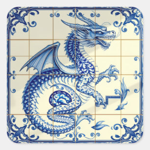 saffier slangen draak sticker