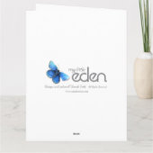 Saffier trouwdag grootouders fotokaart kaart (Achterkant)