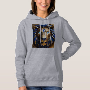 Saffierblauw en gouden leeuw, hoodie