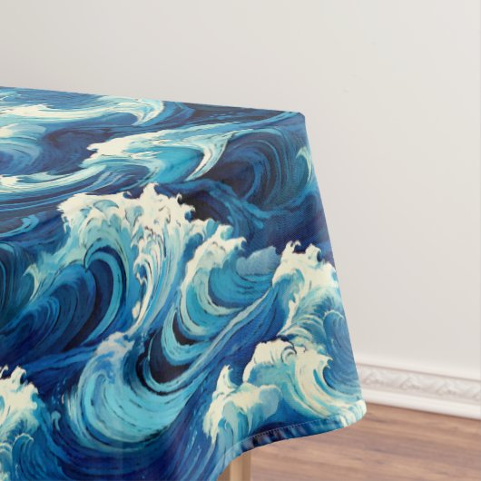 saffierblauwe oceaan tafelkleed (Voorbeeld)