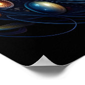 Saffierblik: een kat met blauwe ogen poster (Hoek)