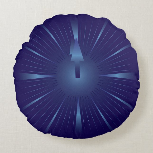 saffierminuut rond kussen (Voorkant)