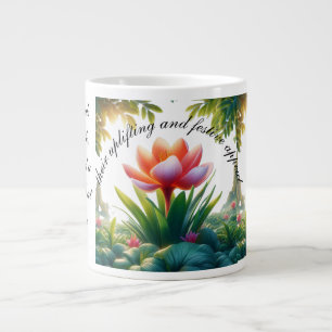 Saffraan bloemen stralen warmte, levendigheid uit. extra grote beker