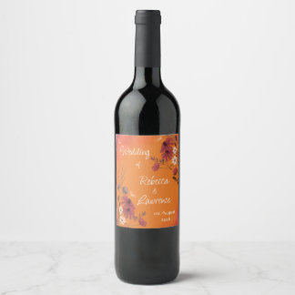 Saffraan Sky Wildflowers - etiket van de wijnfles