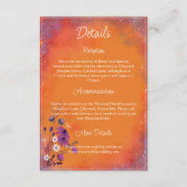 Saffraan Sky Wildflowers - verticale kaart