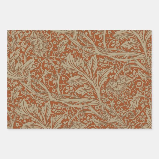 Saffron Arcadia William Morris Hawthorn Inpakpapier Vel (Voorkant 2)
