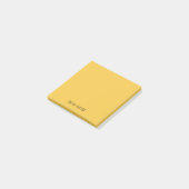 Saffron Professioneel Minimalistisch Zwart Script Post-it® Notes (Schuin)