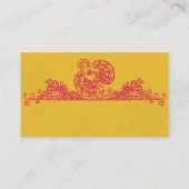 Saffron rose Peacock Indien Mariage Cartes de Plac (Dos)