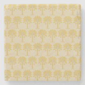 Saffron Spice Moods Palm Stenen Onderzetter (Voorkant)