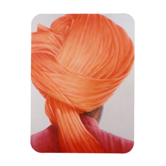 Saffron Turban Magneet (Verticaal)